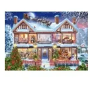 Bluebird Puzzle Maison à Noël Puzzle-F-91096 pas cher
