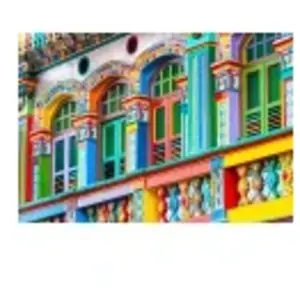 Bluebird Puzzle Façade Colorée, Singapour Puzzle-F-91042 pas cher