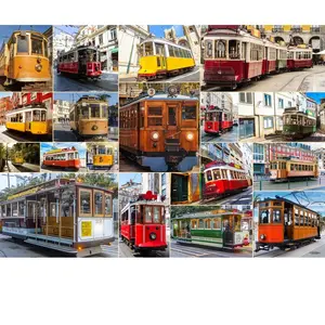 Bluebird Puzzle Tour du Monde en Tramways Puzzle-F-91056 pas cher