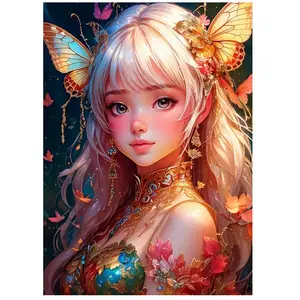 Bluebird Puzzle La Fille aux Papillons Puzzle-F-91005 pas cher