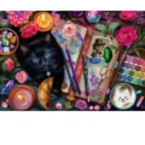 Bluebird Puzzle Chat Artiste Puzzle-F-91173 pas cher