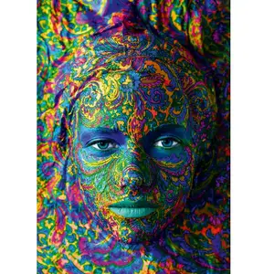 Bluebird Puzzle Face Art - Portrait of woman by-Bluebird-F-60287 pas cher
