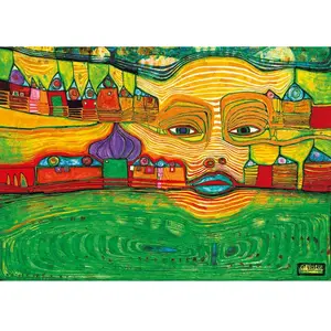 Bluebird Puzzle Hundertwasser - Irinaland over the Balkans, 1969 by-Bl... pas cher