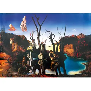 Bluebird Puzzle Salvador Dalí - Swans Reflecting Elephants, 1937 by-Bl... pas cher