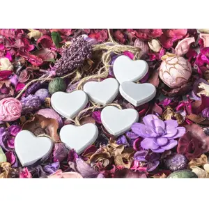 Grafika Love - White Hearts F-33357 pas cher