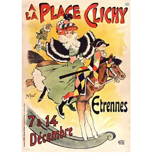 Grafika Georges Meunier - A la Place Clichy, 1897 F-33423 pas cher