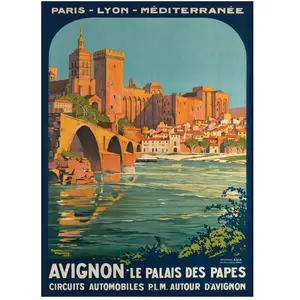 Grafika Roger Broders - Avignon, le Palais des Papes, 1922 F-33420 pas cher