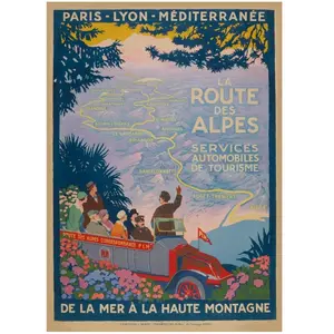 Grafika puzzel Roger Broders - La Route des Alpes, 1920 - 500 stukjes. pas cher