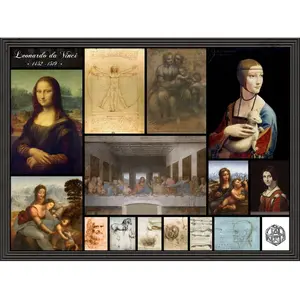 Grafika Léonard de Vinci - Collage F-30223 pas cher