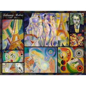Grafika Robert Delaunay - Collage F-30211 pas cher