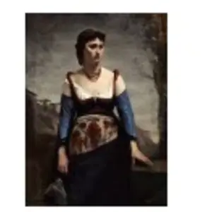 Grafika Jean-Baptiste-Camille Corot : Agostina, 1866 F-30552 pas cher