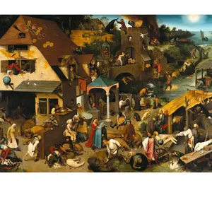 Grafika Brueghel Pieter : Proverbes Flamands, 1559 F-30075 pas cher