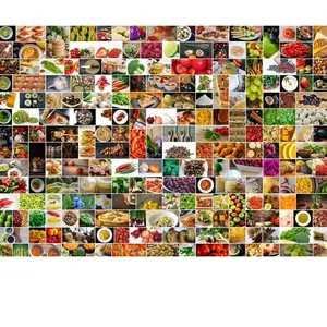 Grafika Collage - Couleurs dans la Cuisine F-30046 pas cher