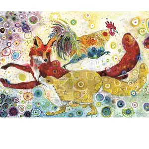 Grafika Sally Rich - Leaping Fox's F-32254 pas cher