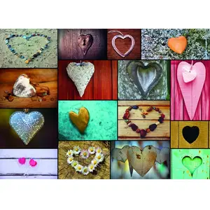 Grafika Collage Coeurs F-32730 pas cher