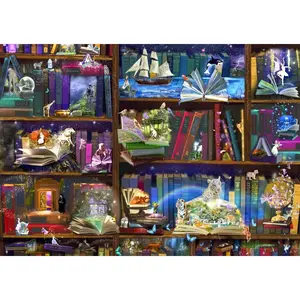 Bluebird Puzzle Library Adventures in Reading Puzzle-70199 pas cher