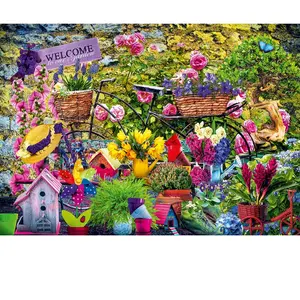 Bluebird Puzzle Welcome to Our Garden Puzzle-70493-P pas cher