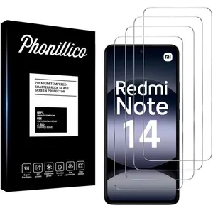 Verre Trempé pour Xiaomi Redmi Note 14 [Pack 4] Film Vitre Protection Ecran Phonillico® pas cher