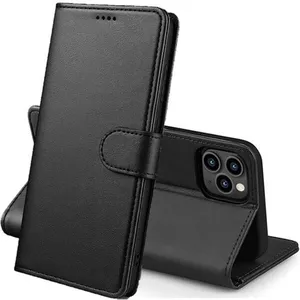 PHONILLICO Coque pour iPhone 13 PRO (6,1") - Portefeuille Noir Rabat Clapet Aiman... pas cher