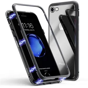 Comparateur de prix : Coque pour iPhone SE 2020 / iPhone SE 2022 - Coque Magnétique Noir Housse Etui 360 Intégral Full Protection Métal Film Vitre Ecran Ultra Résistant Phonillico