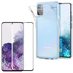 Phonillico Coque pour Samsung Galaxy S20 et Verre Trempe Bord Noir - Protection S... pas cher