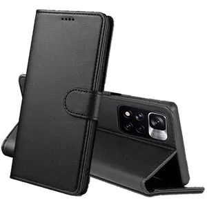 Coque pour Xiaomi POCO M4 PRO 5G - Portefeuille Noir Rabat Clapet Aima...