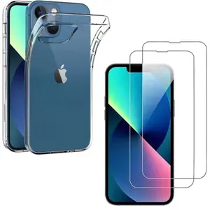 PHONILLICO Coque pour iPhone 14 PLUS et 2 Verres Trempé Film Protection Ecran Pho... pas cher