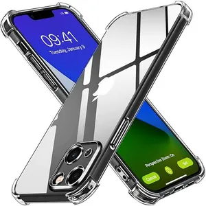 PHONILLICO Coque pour iPhone 14 PLUS - Antichoc Protection Silicone Souple Transp... pas cher