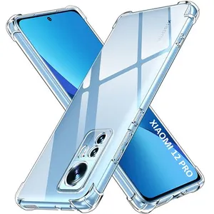 PHONILLICO Coque pour Xiaomi 12 PRO - Antichoc Protection Silicone Souple Transpa... pas cher