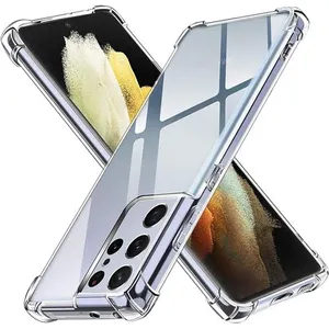 Coque pour Samsung Galaxy S21 Ultra - Antichoc Protection Silicone Souple Transparent Phonillico®Vendu parfnac-be