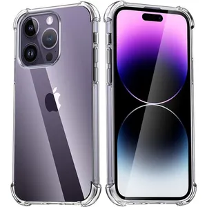 Coque pour iPhone 15 PRO MAX - Antichoc Protection Silicone Souple Tra...Vendu parfnac-be