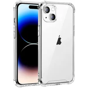Coque pour iPhone 15 PLUS - Antichoc Protection Silicone Souple Transp... pas cher