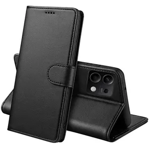 Coque pour Xiaomi Redmi Note 13 5G - Portefeuille Noir Rabat Clapet Aimanté Rangement Cartes Phonillico® pas cher