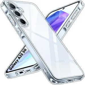 Coque pour Samsung Galaxy A35 5G - Silicone Gel TPU Transparent Protec... pas cher