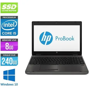 Pc portable HP 6570B - i5 - 8Go - 240Go SSD - 15.6 - Win 10 pas cher