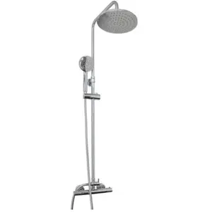 ONDEE - Kit barre de douche avec mitigeur COME - H120,5xL34cm - Finition chromé pas cher