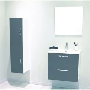 ONDEE ZEN 2 Façades de tiroir MIXY - pour meuble de salle de bain - 60cm - Gris - Laqué pas cher