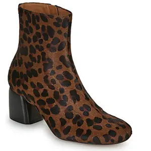 Bottines Anthology Paris LAENA LEOPARD femme pas cher