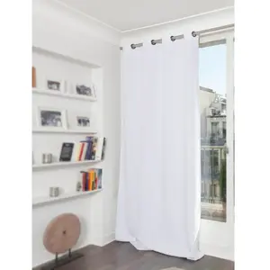 Rideau Phonique - MOONDREAM - Blanc - 145 x 180 cm - Occultant - Thermique - Design Contemporain pas cher