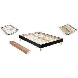 MERINOS Sommier 160 x 200 Self Kit velours nuit 1620 pas cher