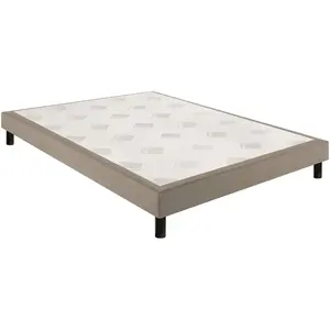 Sommier Epeda CONFORT FERME DECO NATURE 160x200 Chiné Naturel