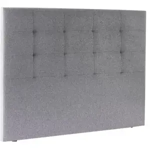 Bultex Tête de lit déco Thera Gris Clair 180 cm en Tissu - Gris Clair pas cher
