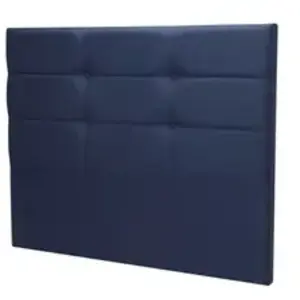 Tête de lit - MERINOS - Cozy - Bleu nuit - 150 cm - Design contemporain - Fixations murales incluses pas cher