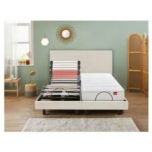 Sommier electrique Epeda HORIZON 90x200 Lin pas cher