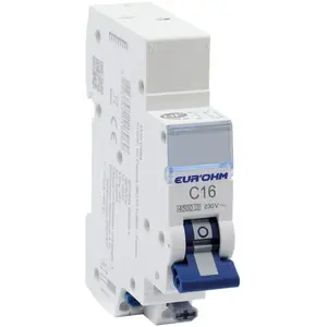 EUROHM Disjoncteur 1P+N 16A courbe c connexion rapide/rapide 4,5kA nf (20316) pas cher