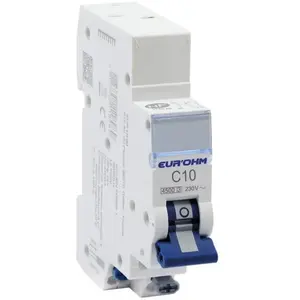 EUROHM Disjoncteur 1P+N 10A courbe c connexion rapide/rapide 4,5kA nf (20310) pas cher