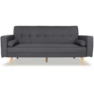 Canapé convertible scandinave Tao Tissu Gris foncé pas cher