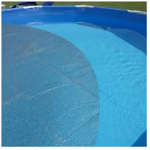 EDENEA Couverture Solaire Piscine Gris Silver - Ronde - Diamètre 457 cm - 215 Microns - Recoupable