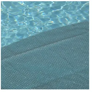 EDENEA Couverture Solaire Piscine Gris Silver - Rectangle - 220x450 cm - 215 Microns - Recoupable