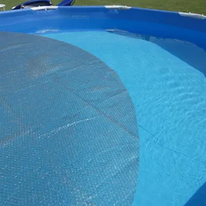 Couverture Solaire Piscine Gris Silver - EDENEA - Ovale - 366x610 cm - 215 Microns - Recoupable